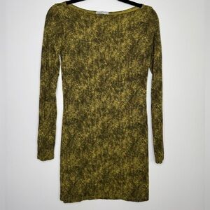Sarah Pacini abstract stretch tunic top